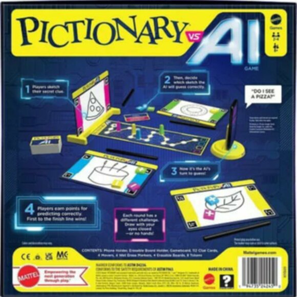NWT! Mattel Pictionary vs AI Game - Picture 2 of 5